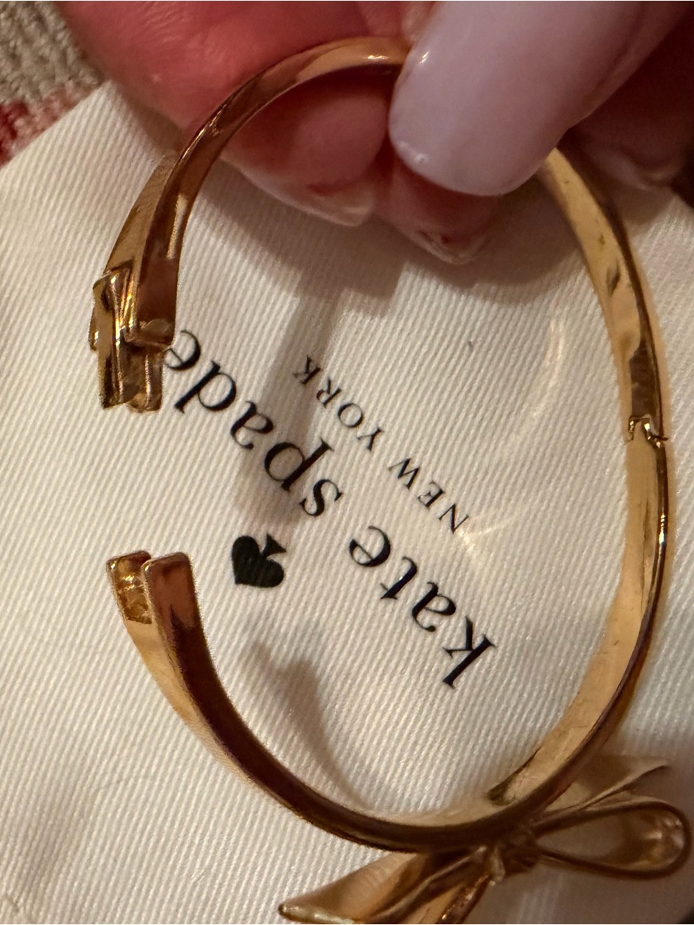Kate Spade New York Gold Bow Bangle Bracelet - Picture 5 of 8